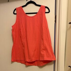 Woman Within Vibrant Coral Tank Top